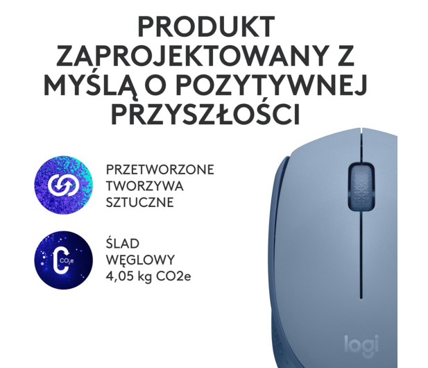 LOGITECH M171 jasnoniebieska 910-006866 - 1126628 - zdjęcie 13